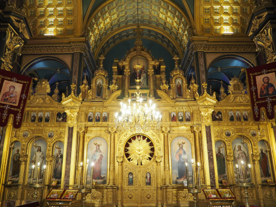 The iconostasis of the Church of St Stefan Istanbul